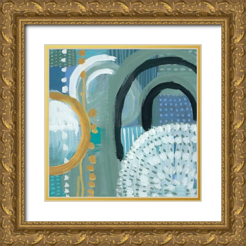 Ocean Garden I Gold Ornate Wood Framed Art Print with Double Matting by Zarris, Chariklia