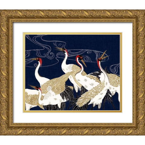 Beyond the Moon IV Gold Ornate Wood Framed Art Print with Double Matting by Wang, Melissa