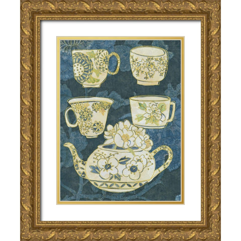 Oolong II Gold Ornate Wood Framed Art Print with Double Matting by Zarris, Chariklia