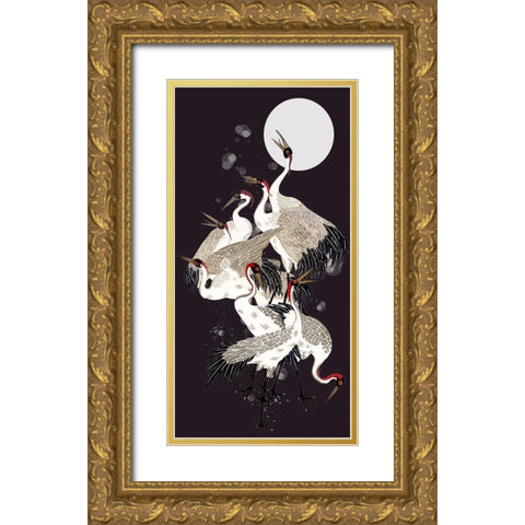 Winter Etude II Gold Ornate Wood Framed Art Print with Double Matting by Wang, Melissa