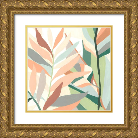 Soft Tropicals I Gold Ornate Wood Framed Art Print with Double Matting by Vess, June Erica
