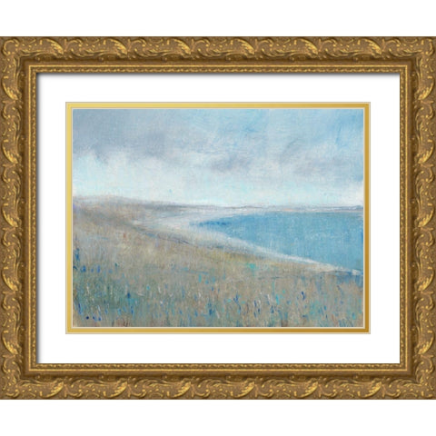 Misty Bay View I Gold Ornate Wood Framed Art Print with Double Matting by OToole, Tim
