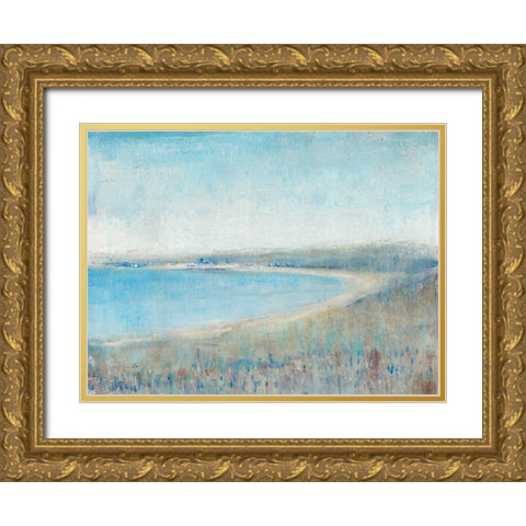 Misty Bay View II Gold Ornate Wood Framed Art Print with Double Matting by OToole, Tim