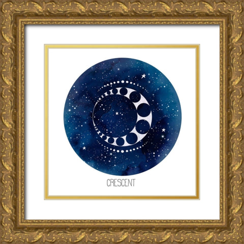 Celestial Orb I Gold Ornate Wood Framed Art Print with Double Matting by Popp, Grace