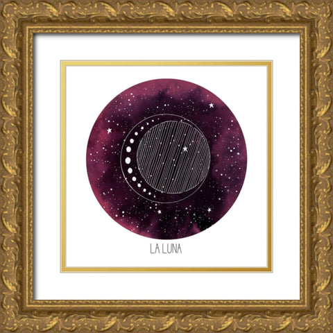 Celestial Orb II Gold Ornate Wood Framed Art Print with Double Matting by Popp, Grace