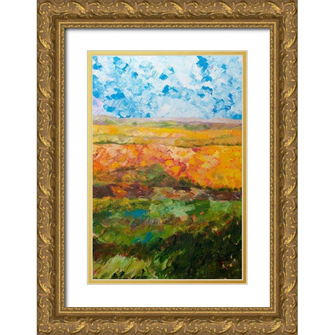 Canyon Ridge II Gold Ornate Wood Framed Art Print with Double Matting by Friedlander, Allen