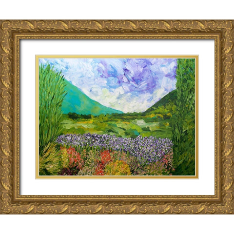 River Bend Gold Ornate Wood Framed Art Print with Double Matting by Friedlander, Allen