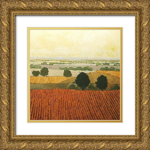 After Harvest Gold Ornate Wood Framed Art Print with Double Matting by Friedlander, Allen