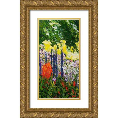 Under the Branch I Gold Ornate Wood Framed Art Print with Double Matting by Friedlander, Allen