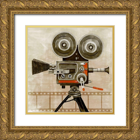 Vintage Reel II Gold Ornate Wood Framed Art Print with Double Matting by Popp, Grace