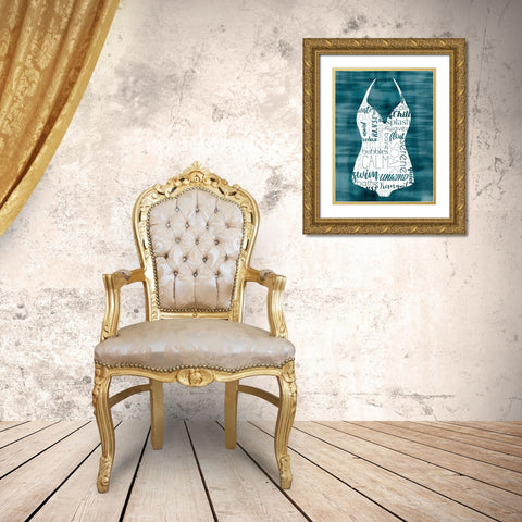 Suit Speak II Gold Ornate Wood Framed Art Print with Double Matting by Popp, Grace