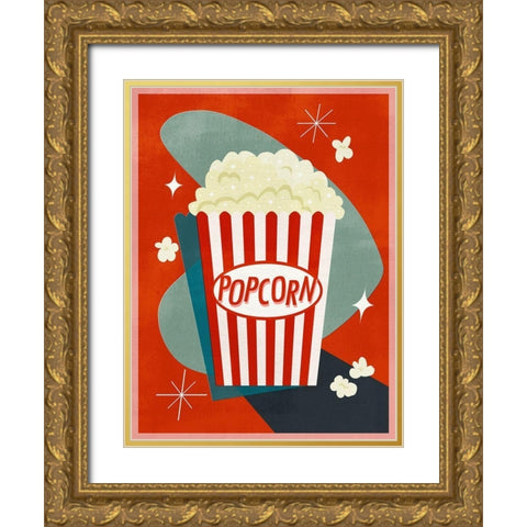 Retro Refreshments I Gold Ornate Wood Framed Art Print with Double Matting by Borges, Victoria