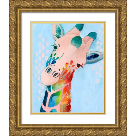 Jungle Spectrum II Gold Ornate Wood Framed Art Print with Double Matting by Popp, Grace