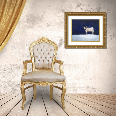 Journey Through the Snow III Gold Ornate Wood Framed Art Print with Double Matting by Winkler, Kathy