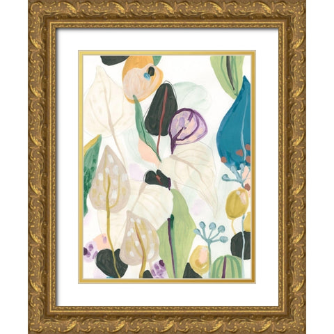 Wild Tropics II Gold Ornate Wood Framed Art Print with Double Matting by Vess, June Erica