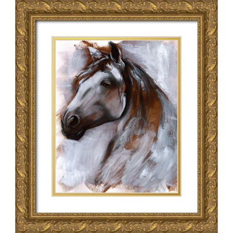 Mane Attraction I Gold Ornate Wood Framed Art Print with Double Matting by Parker, Jennifer Paxton