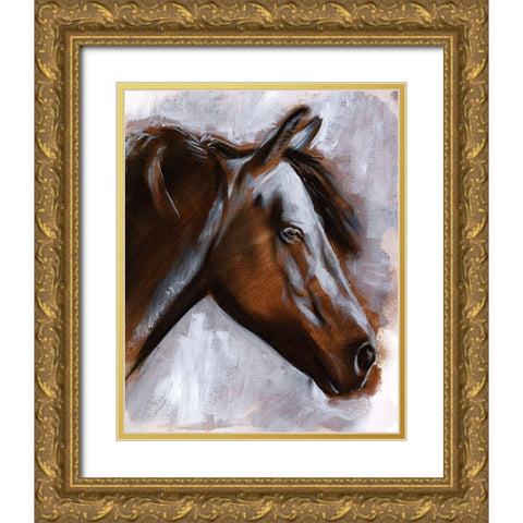 Mane Attraction II Gold Ornate Wood Framed Art Print with Double Matting by Parker, Jennifer Paxton