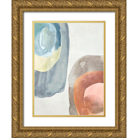 Light Conversation I Gold Ornate Wood Framed Art Print with Double Matting by Zarris, Chariklia