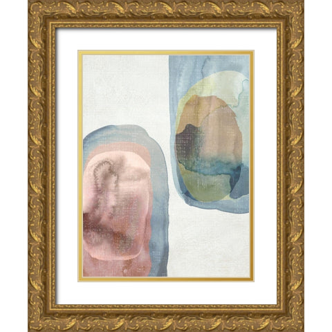 Light Conversation II Gold Ornate Wood Framed Art Print with Double Matting by Zarris, Chariklia