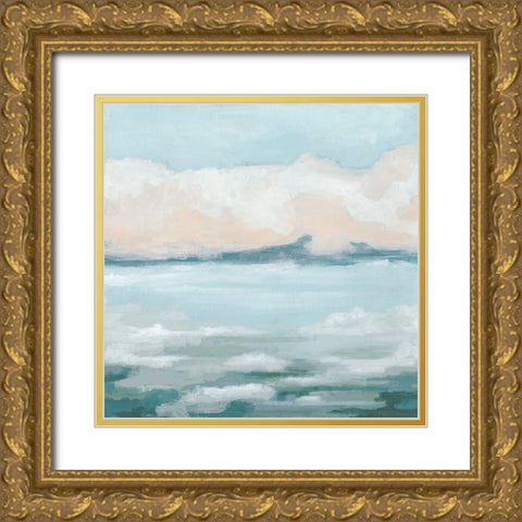 Tidal Prose II Gold Ornate Wood Framed Art Print with Double Matting by Vess, June Erica