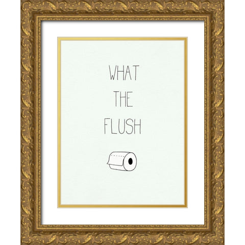 Potty Humor II Gold Ornate Wood Framed Art Print with Double Matting by Borges, Victoria