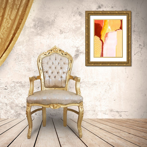 Liquid Sun I Gold Ornate Wood Framed Art Print with Double Matting by Popp, Grace