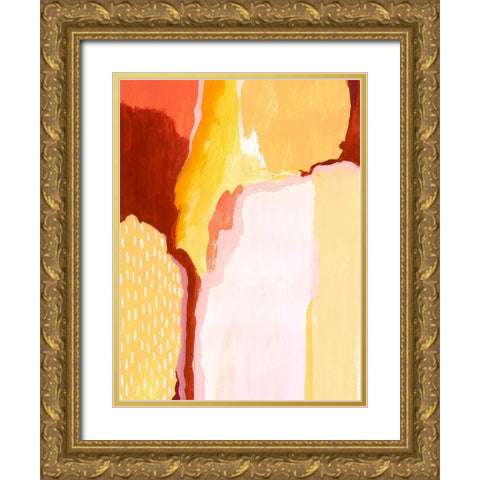 Liquid Sun I Gold Ornate Wood Framed Art Print with Double Matting by Popp, Grace
