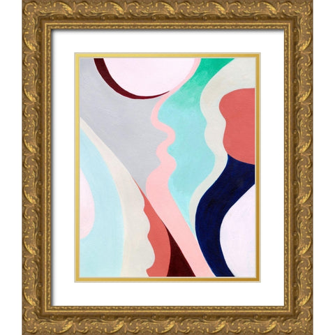 Pastel Highlands I Gold Ornate Wood Framed Art Print with Double Matting by Popp, Grace