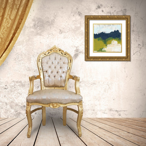 Field Sketch II Gold Ornate Wood Framed Art Print with Double Matting by Vess, June Erica