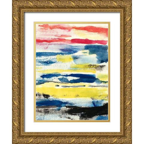 Partly Sunny II Gold Ornate Wood Framed Art Print with Double Matting by Ludwig, Alicia