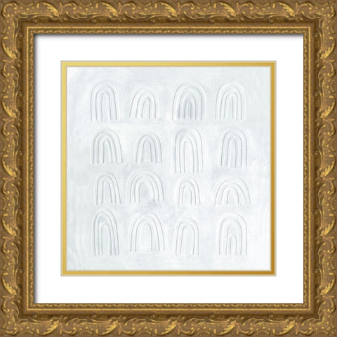 Arcobaleni Bianchi II Gold Ornate Wood Framed Art Print with Double Matting by Scarvey, Emma