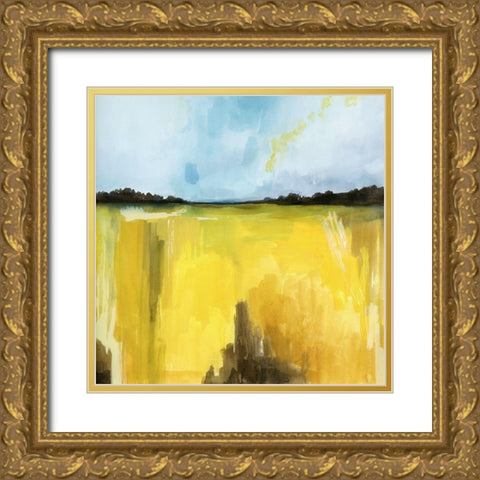 Gilt Meadow I Gold Ornate Wood Framed Art Print with Double Matting by Popp, Grace