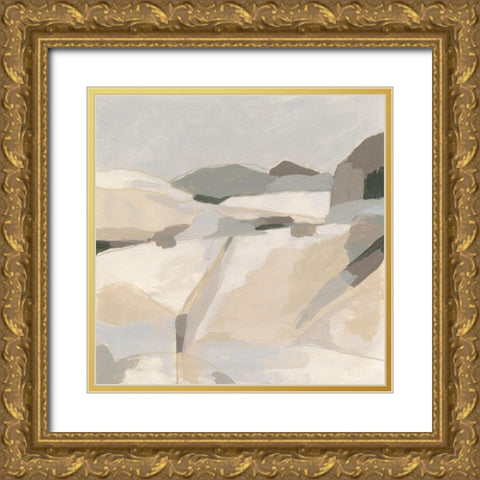 Quiet Valley II Gold Ornate Wood Framed Art Print with Double Matting by Vess, June Erica