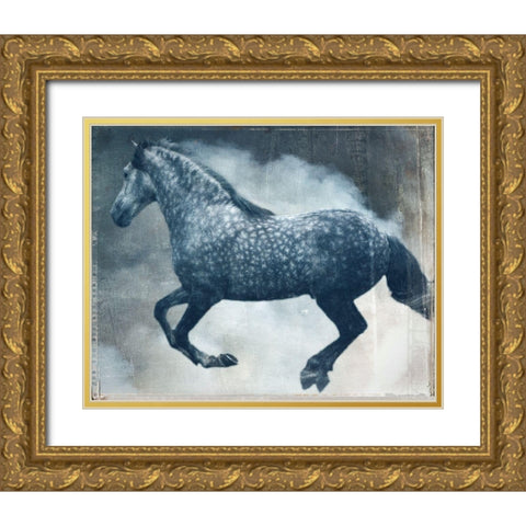 Horse Exposures III Gold Ornate Wood Framed Art Print with Double Matting by Friedman, Susan