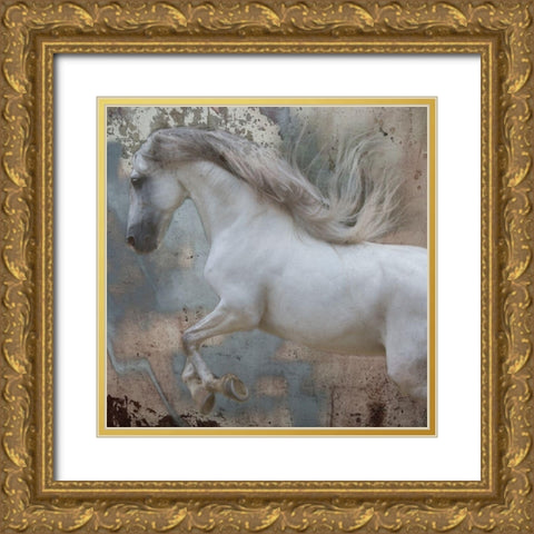 Horse Exposures IV Gold Ornate Wood Framed Art Print with Double Matting by Friedman, Susan