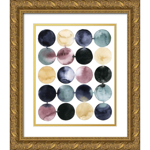 Connective I Gold Ornate Wood Framed Art Print with Double Matting by Popp, Grace