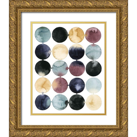 Connective II Gold Ornate Wood Framed Art Print with Double Matting by Popp, Grace