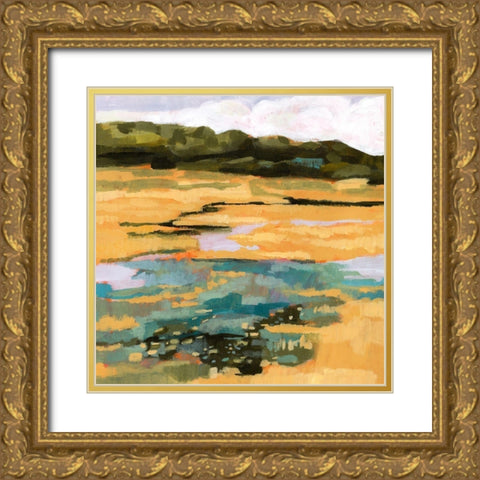 Marsh View I Gold Ornate Wood Framed Art Print with Double Matting by Borges, Victoria