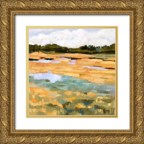 Marsh View II Gold Ornate Wood Framed Art Print with Double Matting by Borges, Victoria