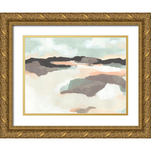 Dreaming Fields I Gold Ornate Wood Framed Art Print with Double Matting by Vess, June Erica