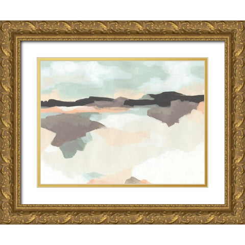 Dreaming Fields II Gold Ornate Wood Framed Art Print with Double Matting by Vess, June Erica