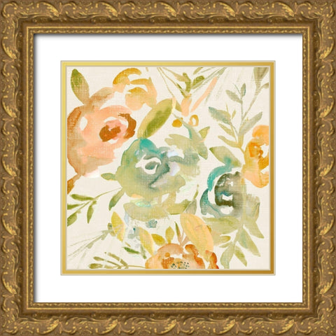 Opaline I Gold Ornate Wood Framed Art Print with Double Matting by Zarris, Chariklia