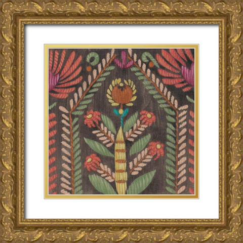 Folklore II Gold Ornate Wood Framed Art Print with Double Matting by Zarris, Chariklia