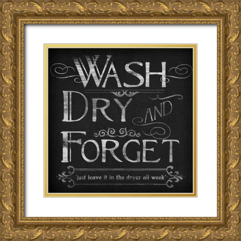 Laundry Snark I Gold Ornate Wood Framed Art Print with Double Matting by Vess, June Erica