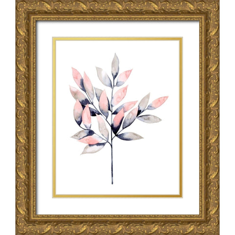 Midnight Branch II Gold Ornate Wood Framed Art Print with Double Matting by Popp, Grace