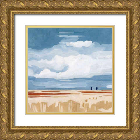 Prairie Landscape II Gold Ornate Wood Framed Art Print with Double Matting by Scarvey, Emma