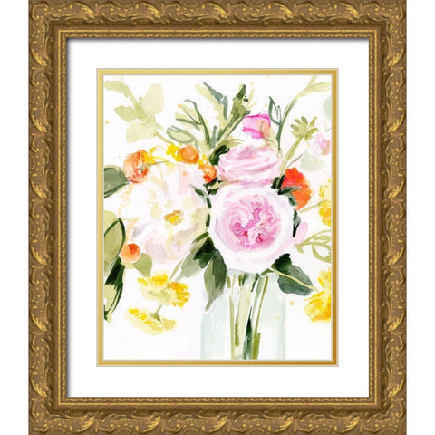 Loose Arrangement II Gold Ornate Wood Framed Art Print with Double Matting by Borges, Victoria