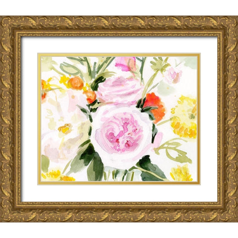 Loose Arrangement III Gold Ornate Wood Framed Art Print with Double Matting by Borges, Victoria