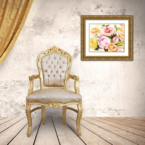 Loose Arrangement IV Gold Ornate Wood Framed Art Print with Double Matting by Borges, Victoria