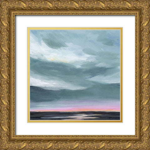 Amethyst Marsh I Gold Ornate Wood Framed Art Print with Double Matting by Popp, Grace